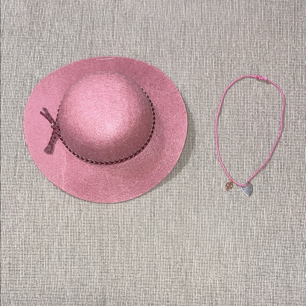 American Girl Tenney’s Hat and Necklace